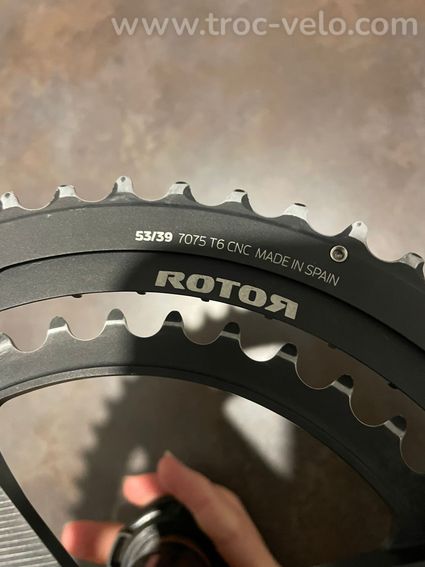 Pédalier 165mm Rotor Aldhu Carbon - 5