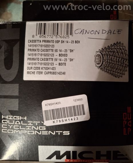 Cassette Miche 14-23 neuve