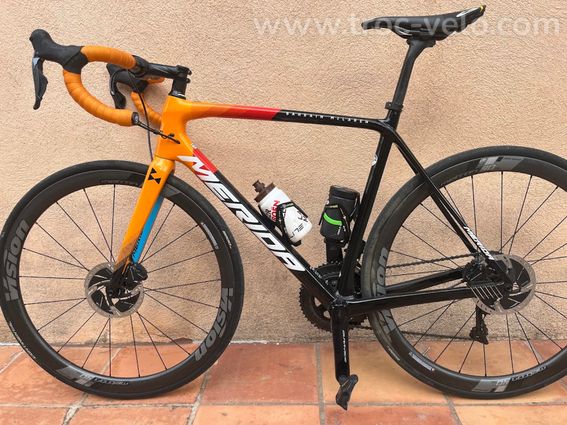 Merida scultura team disc bahrain mac laren 2022 T 55 1250kms - 2