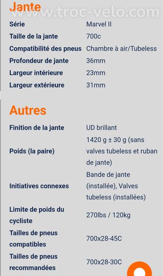 Roues carbone elitewheels Marvel 36DII Route neuves - 3