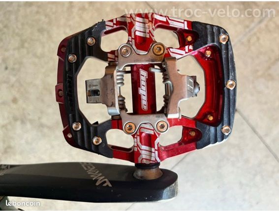 Pédales Automatiques Hope Union GC Rouge - 2