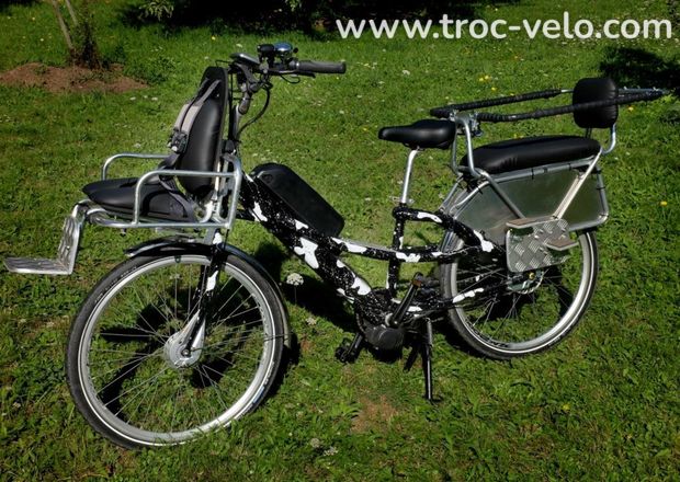 Vélo vtc vae cargo éléctrique longtail porteur GITANE PNEUS NEUFS TOUT ÉQUIPÉ ÉXCELLENT ÉTAT - 6