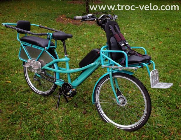 Vélo vtc vae cargo éléctrique longtail porteur GITANE PNEUS NEUFS TOUT ÉQUIPÉ ÉXCELLENT ÉTAT - 8