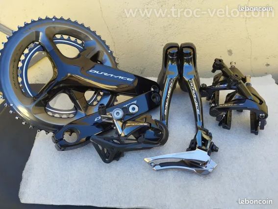 Groupe Shimano Dura Ace 9100, manettes, pédalier, dérailleurs..., vélo route course carbone - 2