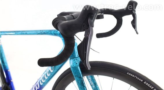 Produit Reconditionne Wilier 0 Slr Di2 12v Bleu Velo De Route Tres Bon Etat - 6