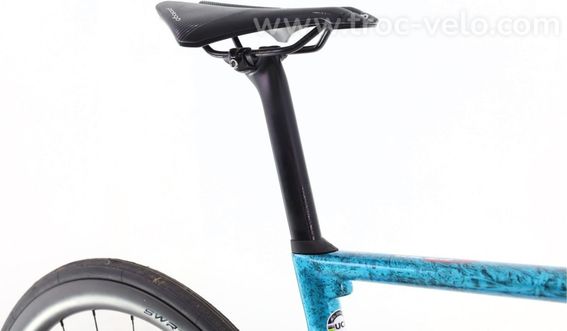 Produit Reconditionne Wilier 0 Slr Di2 12v Bleu Velo De Route Tres Bon Etat - 8