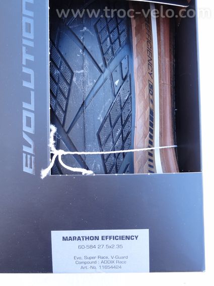 Pneu SCHWALBE MARATHON EFFICIENCY 27x2.35" 60-584 neuf - 2