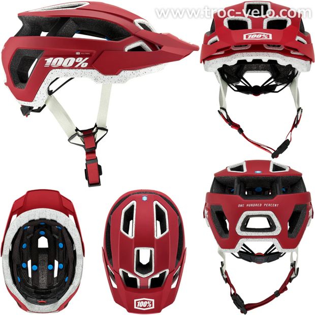 Casque VTT / DH / freeride 100% cent pourcent Altec Fidlock Rouge L/XL - 1