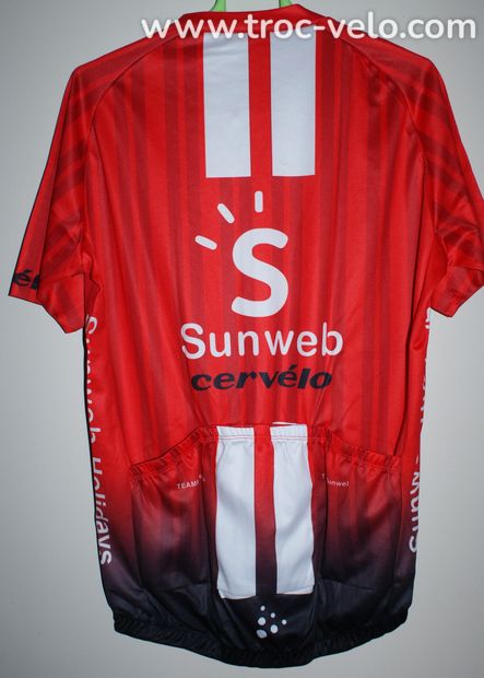 Maillot vélo été manches courtes pour homme - Team "SUNWEB" - rouge - XL - 2