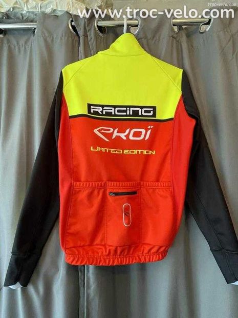 Veste thermique ekoi racing 0° jaune rouge - 2