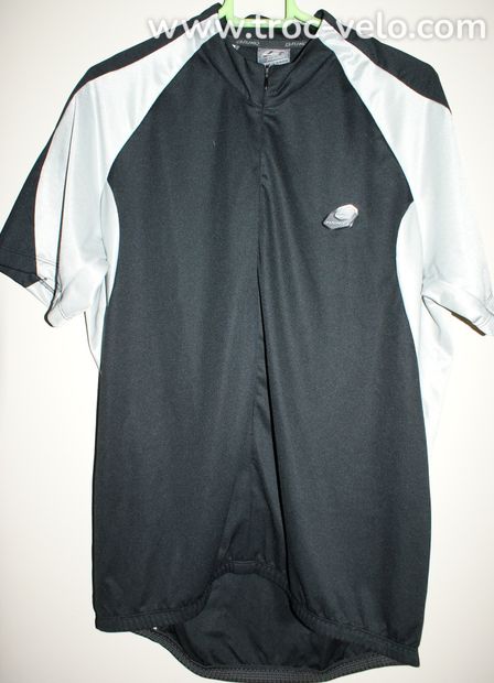 Maillot vélo manches courtes - marque "BRIKO" - noir/blanc - XXL - 1