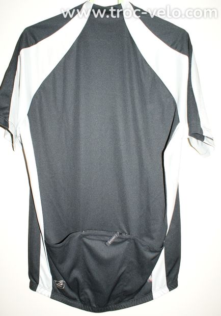 Maillot vélo manches courtes - marque "BRIKO" - noir/blanc - XXL - 2