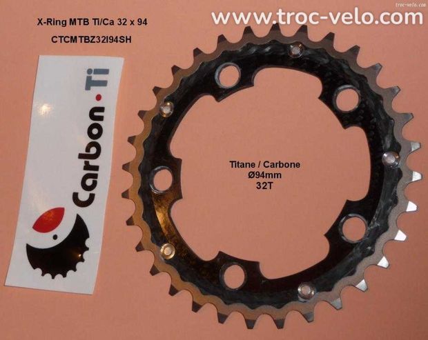 Plateau carbon-ti x-ring mtb ti/ca 32t x 94 - 2