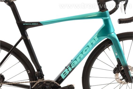 Produit Reconditionne Bianchi Specialissima Comp Di2 12v Bleu Velo De Route Tres Bon Etat - 3
