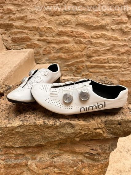 chaussures route nimbl ultimate white silver 43.5 - 2
