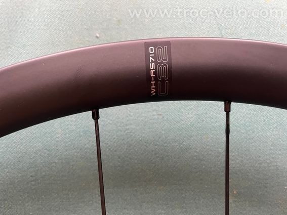 Paire roues carbone Shimano 105 RS710 C32 Disc NEUVES - 4