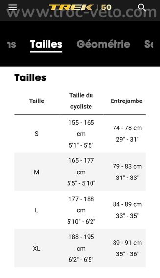 VTTAE Trek Rail 9.5 Gen4 modèle 2023/2024 cadre carbone deep smoke taille L en 29" - 11