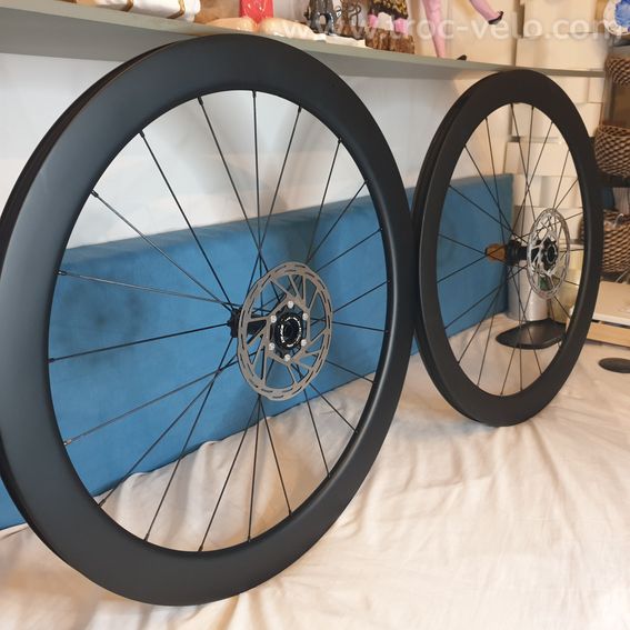 Disques offerts Paire roues carbones disc 50mm ou 38mm neuves pour shimano ou sram,  - 4