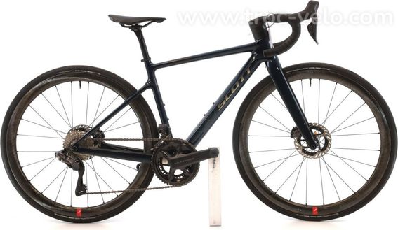 Produit Reconditionne Scott Addict 20 Di2 12v Bleu Velo De Route Tres Bon Etat