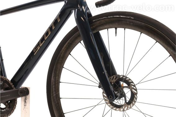 Produit Reconditionne Scott Addict 20 Di2 12v Bleu Velo De Route Tres Bon Etat - 5