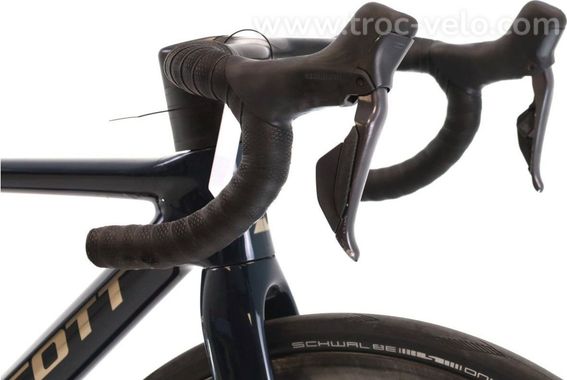 Produit Reconditionne Scott Addict 20 Di2 12v Bleu Velo De Route Tres Bon Etat - 6