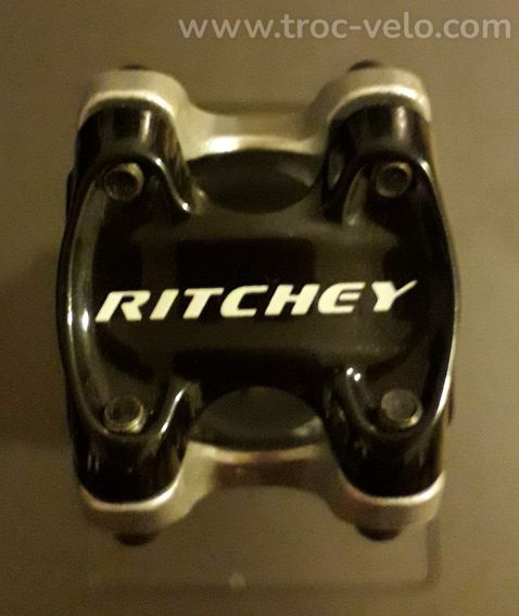 Potence Ritchey 31,8mm grise 90mm de 6° light 104gr en Tbé - 4