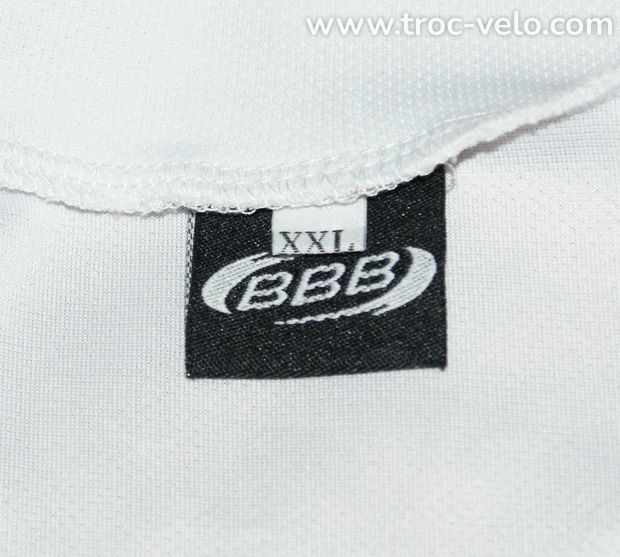 Maillot vélo été manches courtes - homme - blanc - xxl - marque "BBB" - 4