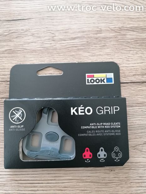 Cale vélo LOOK KEO grip grise - 1