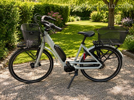 Vélo électrique Gazelle Bloom C380 HMS – Light Olive – acheté neuf en 2024