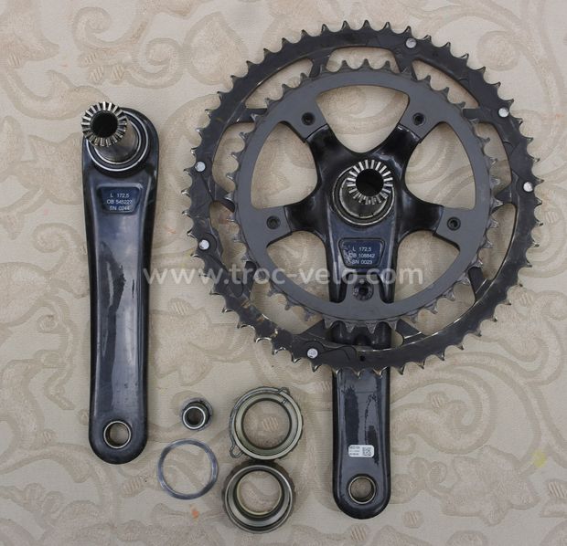 ♦ Kit pédalier vélo de course / route Campagnolo Chorus carbone/ 11 vitesses / 52-39dts/ 172.5mm/ Ultra Torque System / HPB/ Très bon état ♦ - 3