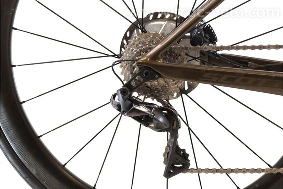 Produit Reconditionne Scott Foil10 Disc Di2 11v Vert Velo De Route Tres Bon Etat - 3