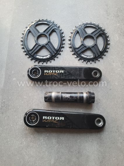 Pédalier Rotor Kapic Carbon