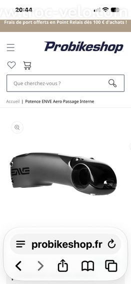 Potence Enve Aéro en 80mm neuve