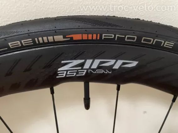 Paire de roues Zipp 353 NSW tubeless carbone - 3