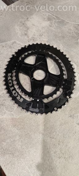 Paires de plateaux ovales Rotor Q-Rings 52/36 Direct Mount Aéro - 2