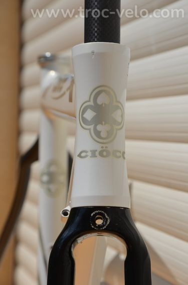 Cadre et fourche de vélo de course vintage Ciocc Pryde Carbon aluminium, Dedacciai 7005  - 3