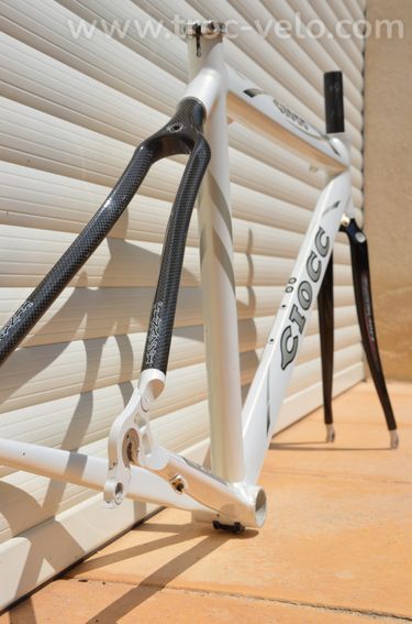 Cadre et fourche de vélo de course vintage Ciocc Pryde Carbon aluminium, Dedacciai 7005  - 8