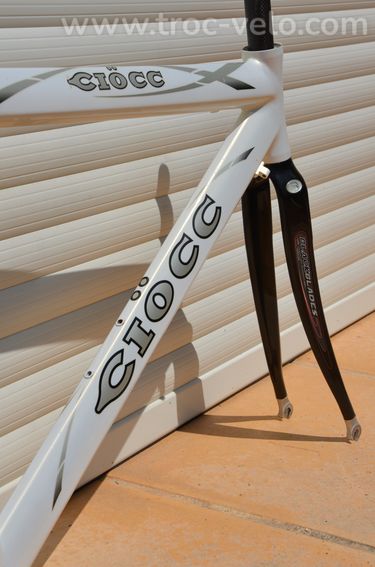 Cadre et fourche de vélo de course vintage Ciocc Pryde Carbon aluminium, Dedacciai 7005  - 9