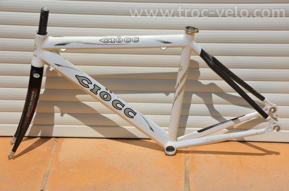 Cadre et fourche de vélo de course vintage Ciocc Pryde Carbon aluminium, Dedacciai 7005  - 10