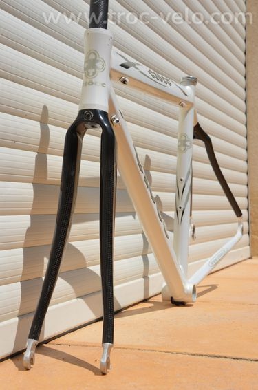 Cadre et fourche de vélo de course vintage Ciocc Pryde Carbon aluminium, Dedacciai 7005  - 11