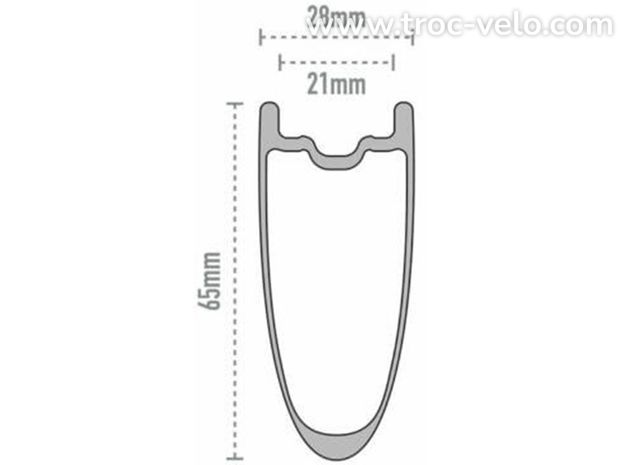 Roues carbone route Enve Foundation 65mm disques tubeless 2024 - 3