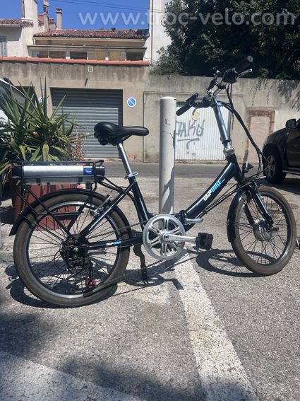 Vélo électrique pliant DGP Bike 20" – Batterie 36V – À réparer