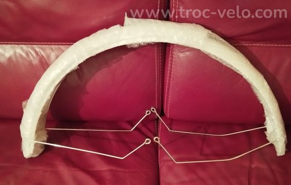 Garde-boue blanc 26" pouces vtc / vae / de 70mm en métal comme neuf - 4