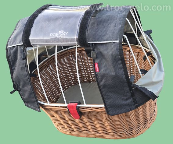 Panier pour chien avec cage et housse de pluie Doggy Plus Klickfix - 2