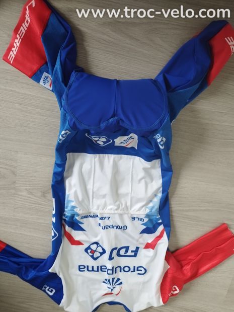 Vrai combi route ALE PRS Aero FDJ 2022 Taille L  - 2