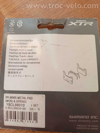 plaquettes xtr  - 2