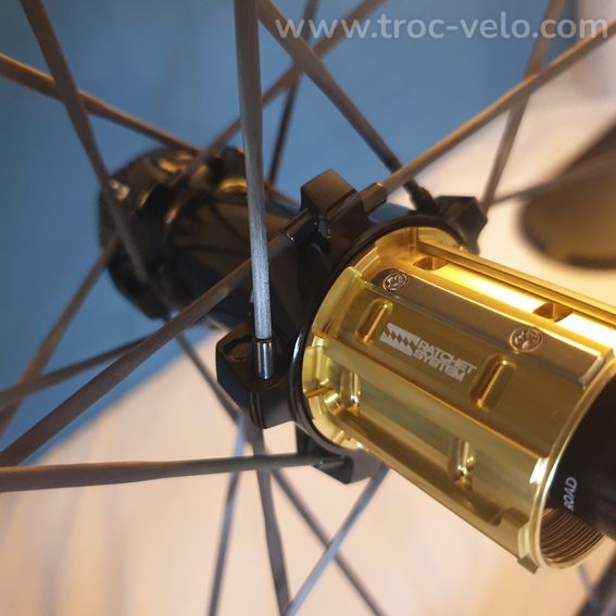 Ultralight 1220g paire roues carbones neuves 50mm Rayons carbones pour shimano ou sram 12v - 3