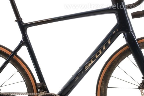 Produit Reconditionne Scott Addict 20 Di2 12v Bleu Velo De Route Tres Bon Etat - 2