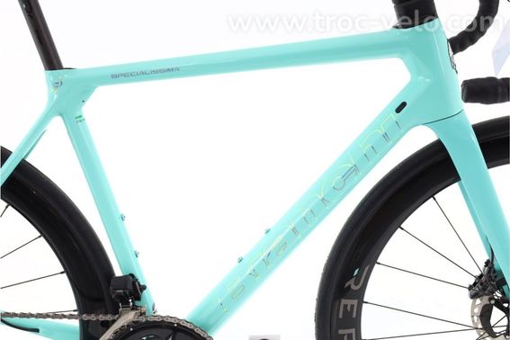Produit Reconditionne    Bianchi Specialissima Di2 12v    Bleu   Velo De Route   Tres Bon Etat - 2