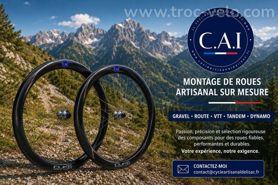 Montage de roues artisanales à la carte